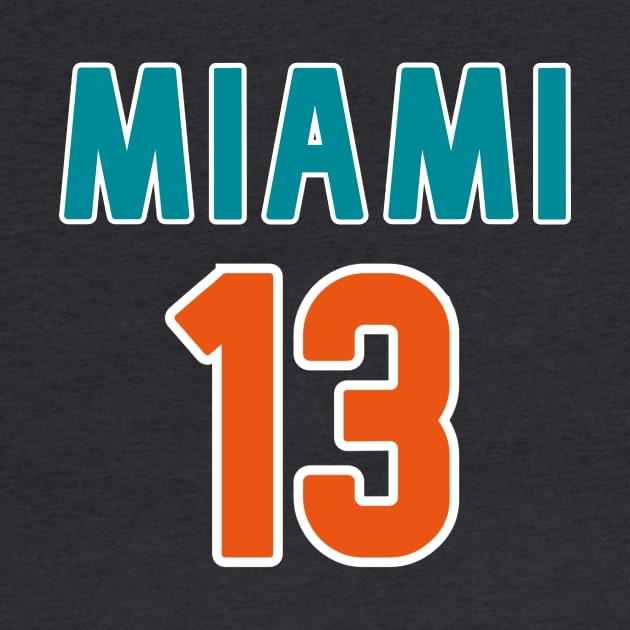 Miami Dolphins - Dan Marino 13 by Pretty Good Shirts